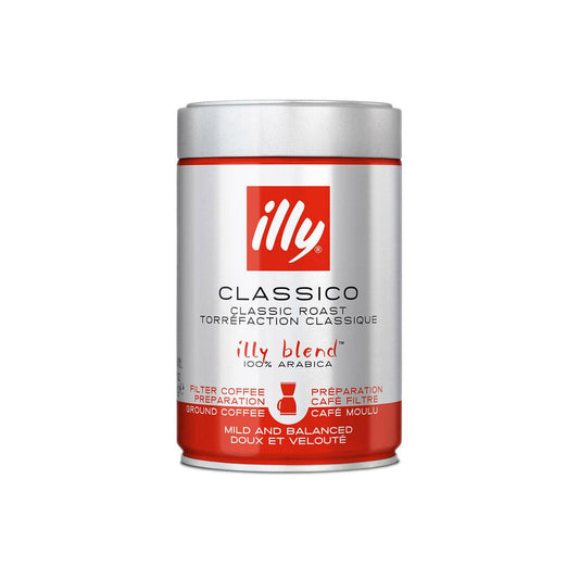 ILLY COFFEE Ground Coffee - Classico Filter Coffee Medium Roast  (250g)