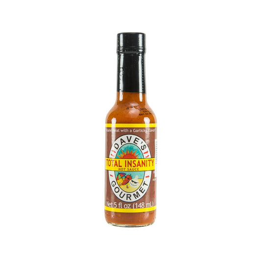 DAVE'S GOURMET Total Insanity Hot Sauce with Garlic Flavor  (148mL)