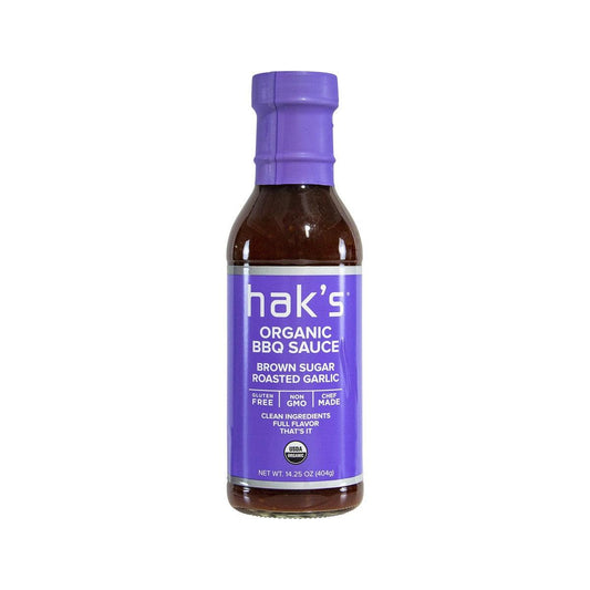 HAK'S Organic BBQ Sauce - Brown Sugar Roasted Garlic  (404g)
